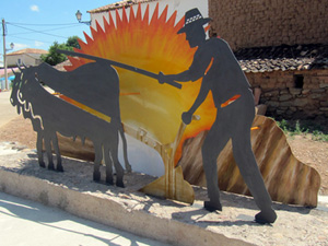 Monumento al agricultor. Museo al aire libre Almarail ...esCultural