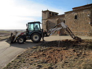 Plantaci�n de �rboles en Almarail