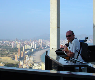 En la azotea del Hotel Bali (Benidorm)