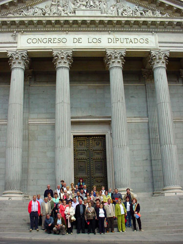 Foto de grupo en el Congreso de los Diputados