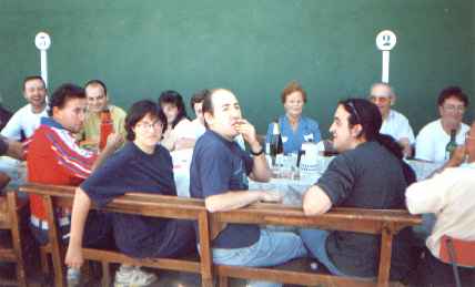 Degustaci�n de cordero asado.