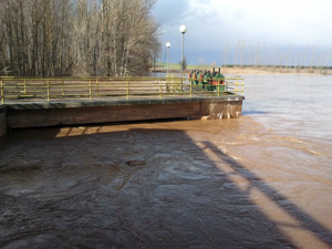 Desbordamiento del r�o Duero en Almarail