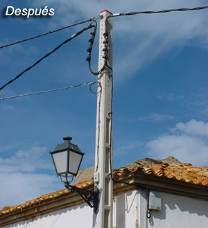 Nuevos tendidos el�ctricos de Almarail