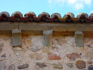 Detalle de los canecillos