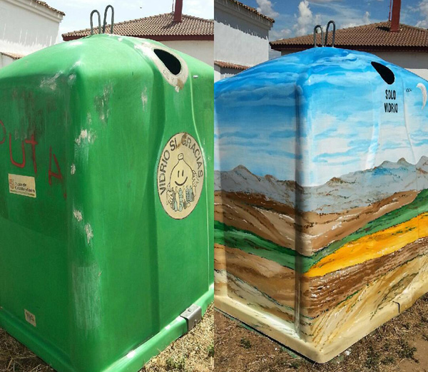 Paisaje soriano en contenedor de vidrio