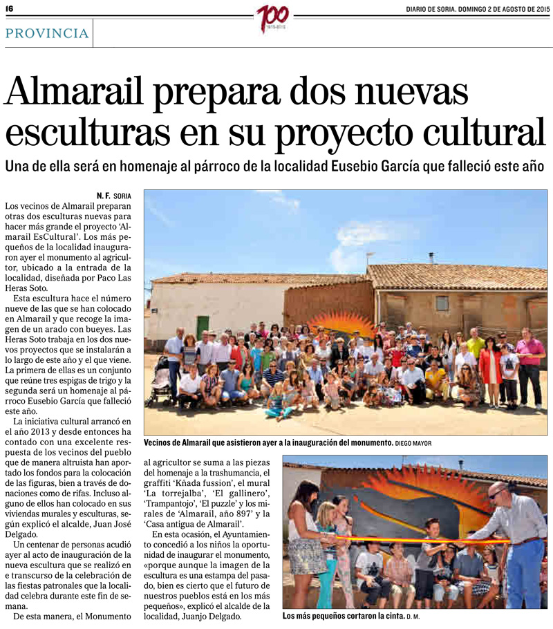 El Mundo - Diario de Soria, 2 de agosto de 2015