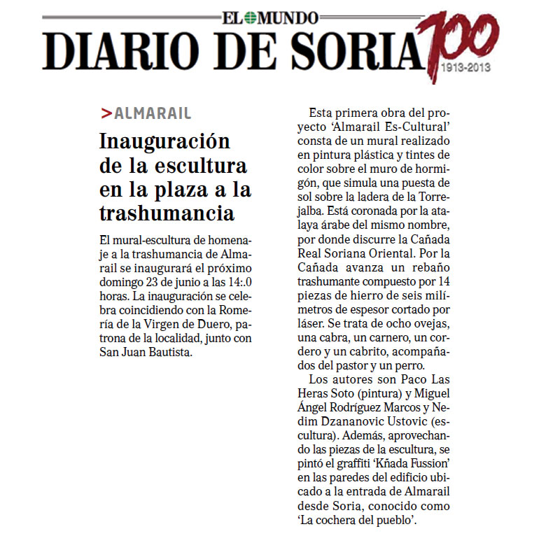 Diario de Soria, 19 de junio de 2013