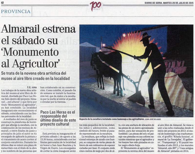 El Mundo - Diario de Soria, 28 de julio de 2015