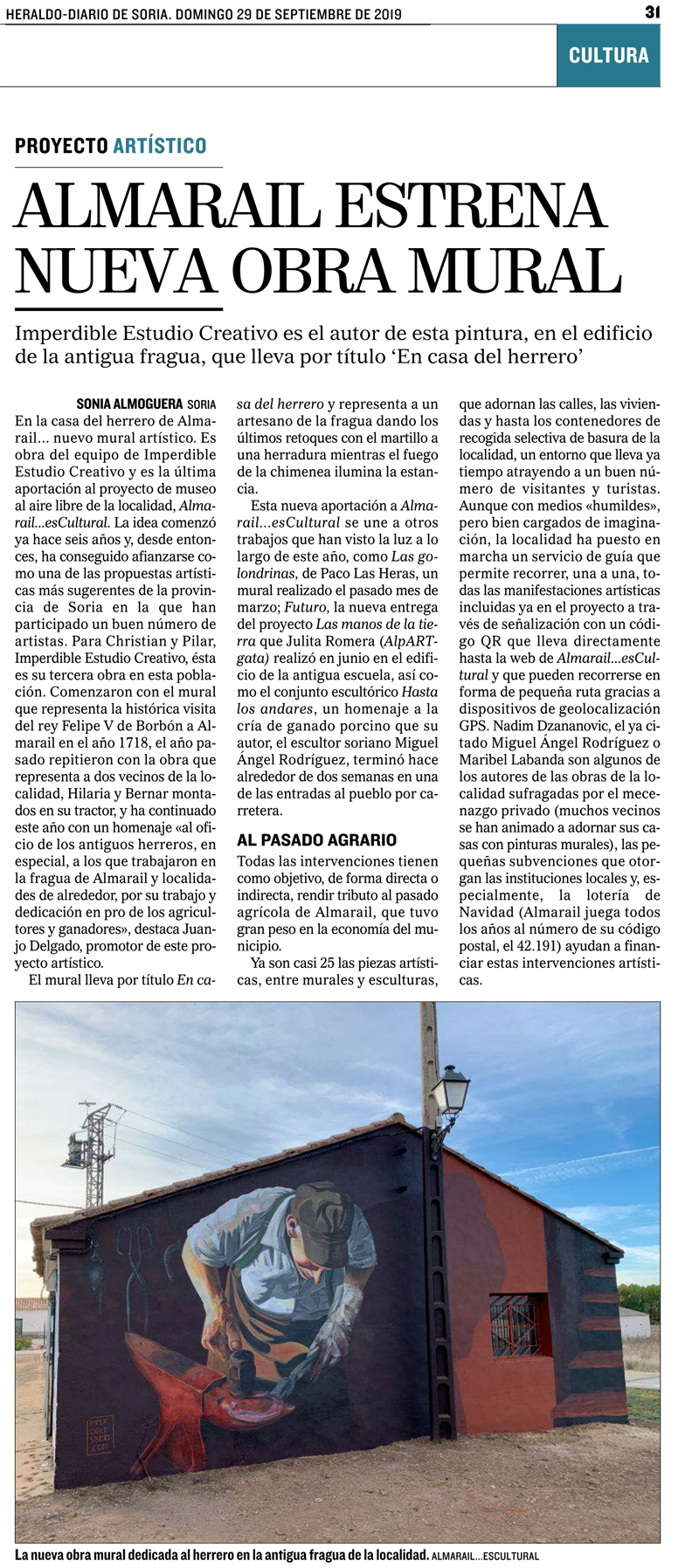 El Mundo - Heraldo Diario de Soria de 29 de septiembre de 2019