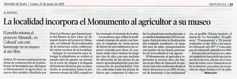 Heraldo de Soria, 15 de junio de 2015