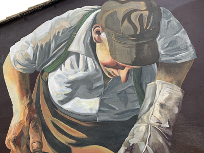 Mural En casa de herrero...