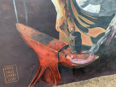 Mural En casa de herrero...