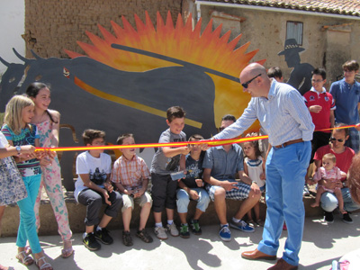 Inauguraci�n del Monumento al agricultor en Almarail