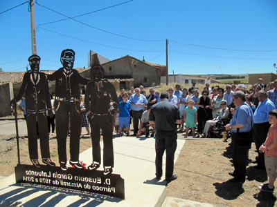 Inauguraci�n de la escultura de homenaje p�stumo a D. Eusebio Garc�a Lafuente. 6 de agosto de 2016
