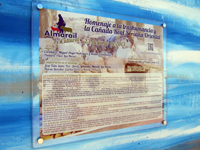 Inauguraci�n del mural de homenaje a la trashumancia de Almarail