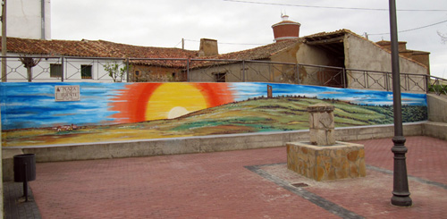 Mural de homenaje a la trashumancia. Almarail ...esCultural