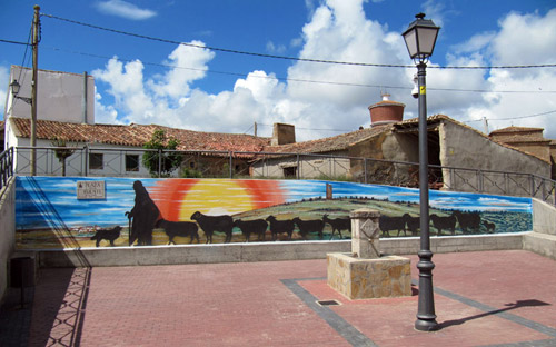 Mural de homenaje a la trashumancia. Almarail ...esCultural