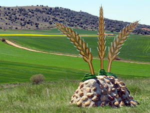 Escultura Las Espigas. Museo al aire libre Almarail ...esCultural