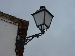 Detalle de un farol r�stico