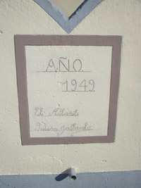 Fuente vieja de Almarail. Inscripci�n conmemorativa