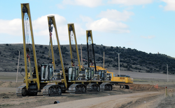 Gasoducto Yela - El Villar de Arnedo en Almarail