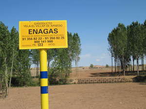 Gasoducto Yela - El Villar de Arnedo en Almarail
