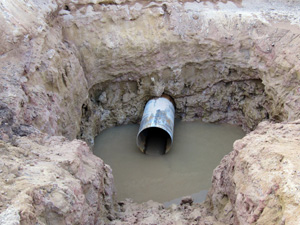 Obras del gasoducto Yela - El Villar de Arnedo en Almarail