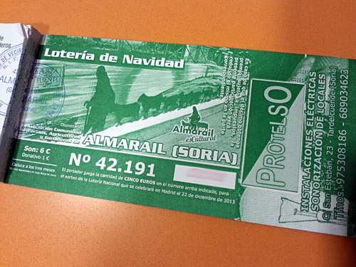 Loter�a de navidad 2013