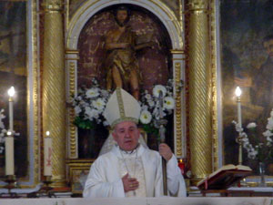 D. Vicente durante la homil�a