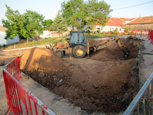 Obras en la plaza de la fuente