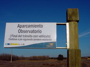 Se�alizaci�n tur�stica. Aparcamiento