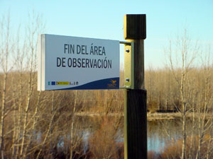 Se�al de fin del �rea de observaci�n