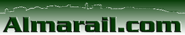 Nuevo logotipo del portal. El texto Almarail.com sobre el perfil del pueblo visto desde el camino de Riotuerto.