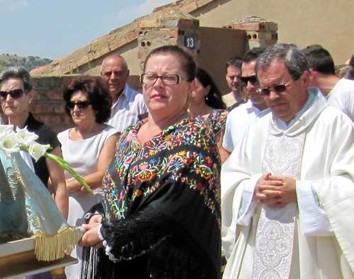Teresa Las Heras Matute en las fiestas de 2010