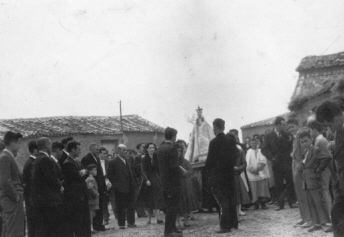 Procesi�n de la Virgen del Duero. A�os 50.