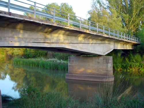 Vista inferior del puente