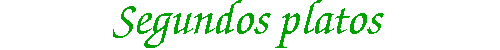 Segundos platos