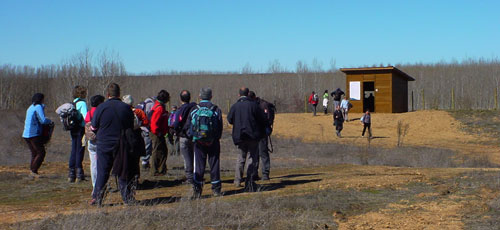 Junto al observatorio de aves