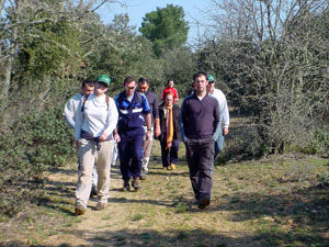 Marcha senderista hacia la Torrejalba