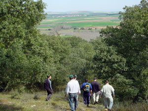 Descenso por la ladera del monte