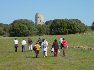 Ruta de senderismo organizada por la Asoc. Trashumancia de Almaz�n. 15 de abril de 2007.