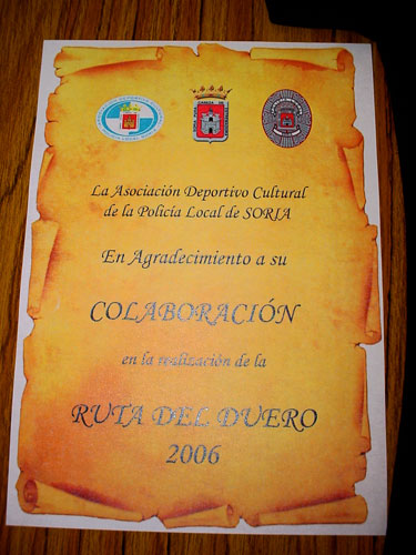 Pergamino de agradecimiento