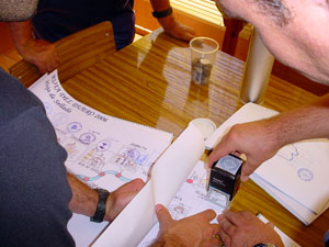 El sello de Almarail en la hoja de sellado