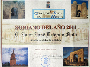 Almarail muy presente en el acto de entrega de los t�tulos Sorianos del A�o de la Casa de Soria en Madrid