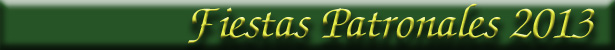 Fiestas Patronales 2013