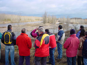 Visita ornitol�gica a la presa de Almarail